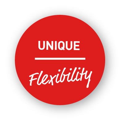 Red USP dot - unique flexibility